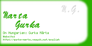 marta gurka business card