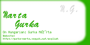 marta gurka business card